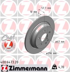 ZIMMERMANN 400.6473.20 — Disc de frână