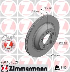 ZIMMERMANN 460.4548.20 — Тормозной диск