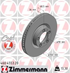 ZIMMERMANN 460.4553.20 — Тормозной диск