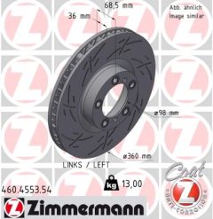 ZIMMERMANN 460.4553.54 — Тормозной диск