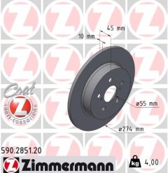 ZIMMERMANN 590.2851.20 — Тормозной диск