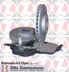 ZIMMERMANN 640.4223.00 — Комплект тормозных дисков и колодок