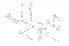 DELPHI OEAUDI000001392R — Подвеска колеса в сборе