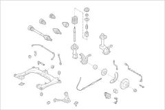 DELPHI OEAUDI000001136R — Подвеска колеса в сборе