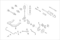 DELPHI OEAUDI000001131F — Подвеска колеса в сборе