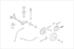 DELPHI OERENA000009040R — Подвеска колеса в сборе