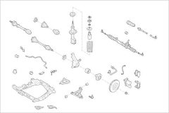 DELPHI OERENA000009040F — Подвеска колеса в сборе