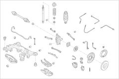 DELPHI OEMERC000016565R — Подвеска колеса в сборе