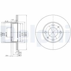 DELPHI BG2147 — Тормозной диск