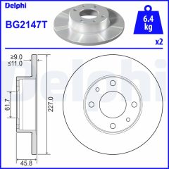 DELPHI BG2147T — Тормозной диск