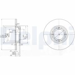 DELPHI BG2533 — Тормозной диск