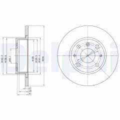 DELPHI BG2535 — Тормозной диск
