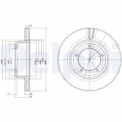 DELPHI BG2612C — Тормозной диск
