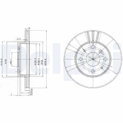 DELPHI BG2656 — Тормозной диск