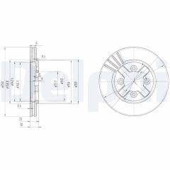 DELPHI BG2685 — Тормозной диск