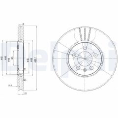 DELPHI BG2729 — Тормозной диск