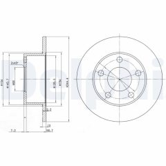 DELPHI BG2746 — Тормозной диск