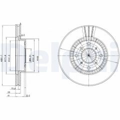 DELPHI BG2815 — Тормозной диск