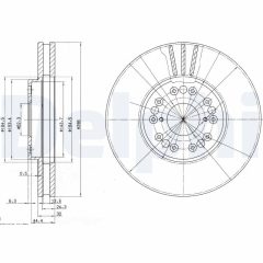 DELPHI BG2829 — Тормозной диск
