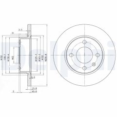 DELPHI BG2910 — Тормозной диск