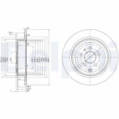 DELPHI BG3049 — Disc de frână