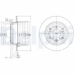 DELPHI BG3060 — Тормозной диск
