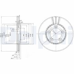 DELPHI BG3071 — Тормозной диск