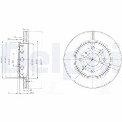 DELPHI BG3074 — Тормозной диск