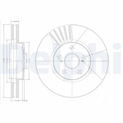 DELPHI BG3189 — Disc de frână