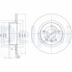 DELPHI BG3227 — Тормозной диск
