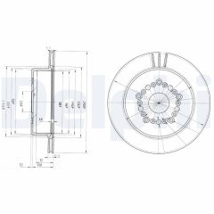 DELPHI BG3230 — Тормозной диск