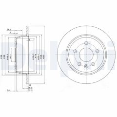 DELPHI BG3241 — Тормозной диск
