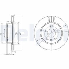 DELPHI BG3296 — Тормозной диск
