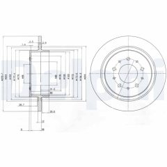 DELPHI BG3502 — Тормозной диск