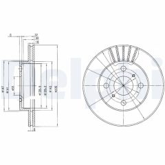 DELPHI BG3519 — Тормозной диск