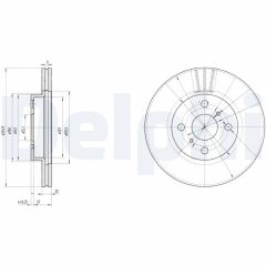 DELPHI BG3520 — Тормозной диск