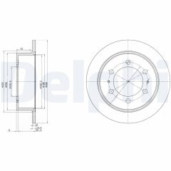 DELPHI BG3522 — Тормозной диск