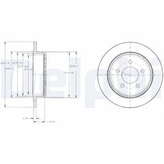 DELPHI BG3595 — Тормозной диск
