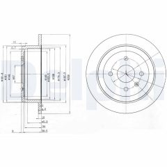 DELPHI BG3615 — Тормозной диск