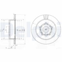 DELPHI BG3617 — Тормозной диск