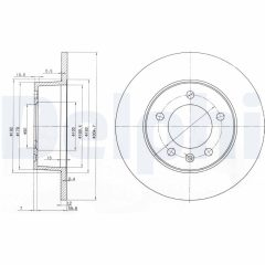 DELPHI BG3681 — Тормозной диск
