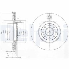 DELPHI BG3699 — Disc de frână