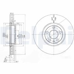DELPHI BG3740 — Тормозной диск