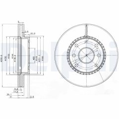 DELPHI BG3790 — Disc de frână
