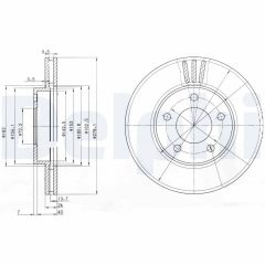 DELPHI BG3792 — Тормозной диск