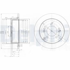 DELPHI BG3799 — Тормозной диск