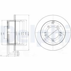 DELPHI BG3815 — Тормозной диск