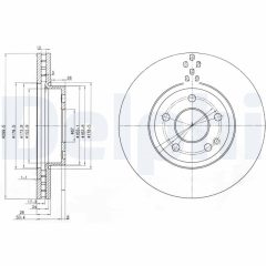 DELPHI BG3838 — Disc de frână