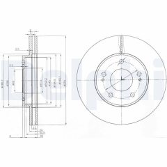 DELPHI BG3848 — Тормозной диск
