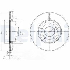 DELPHI BG3861C — Тормозной диск